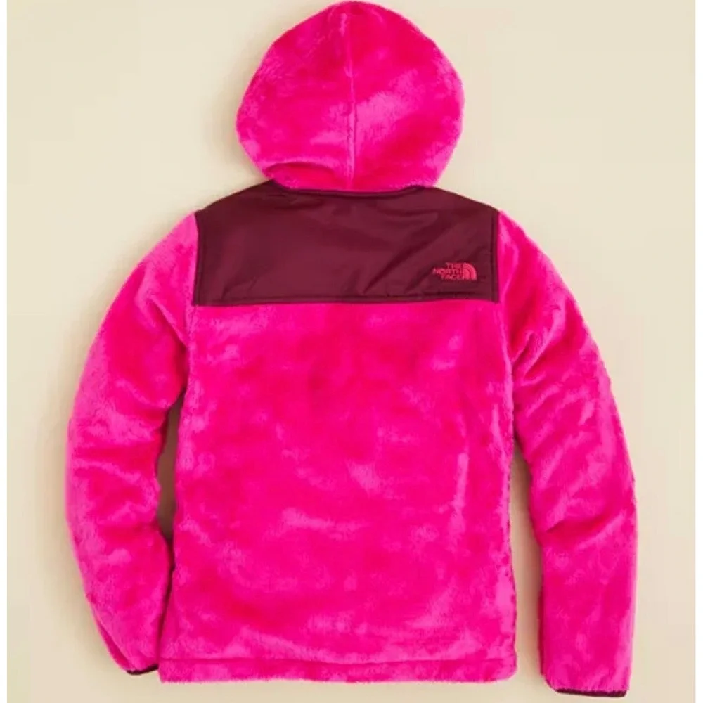 The North Face Girls Oso Hoodie Full Zip Fleece Jacket Pink Size S Gorpcore Hike